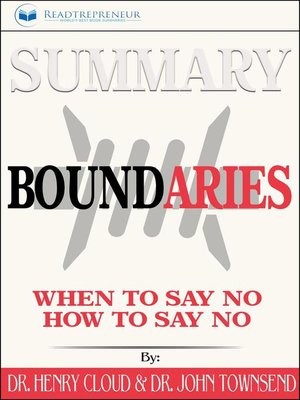 cover image of Summary of Boundaries